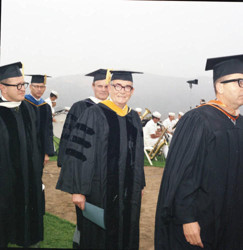 Procession at the dedication of Malibu campus and William Banowsky's inauguration, 1970