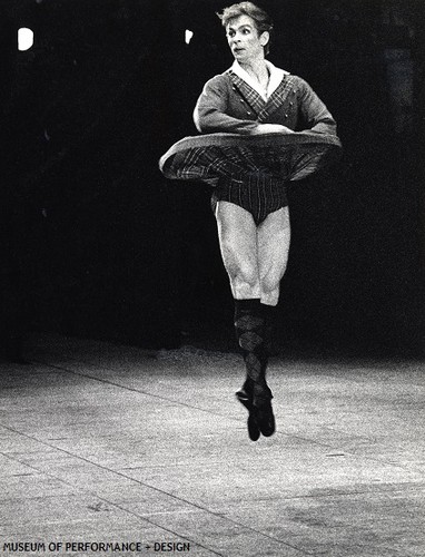 Rudolf Nureyev in Bournonville's La Sylphide, 1964