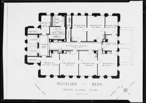 Floor plans, Pellissier Building, Southern California, 1930