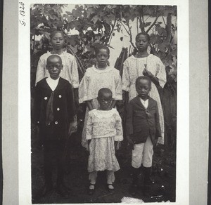African children in European clothes