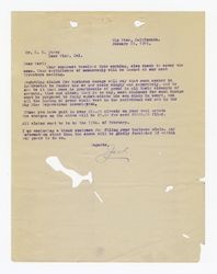 Letter from J. D. Black to Earl Terry