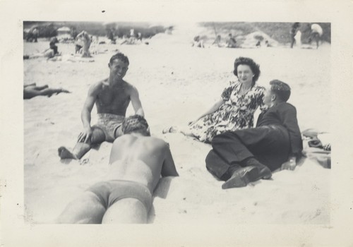 Bill Grace, Ruth Webster, Dave Steward at Cowell Beach