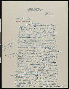 Hamlin Garland, letter, 1933-07-09, to John Leisk Tait