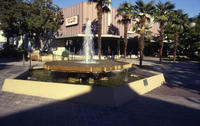 1980s - Water Fountain and Burcal Clothing Store at Golden Mall