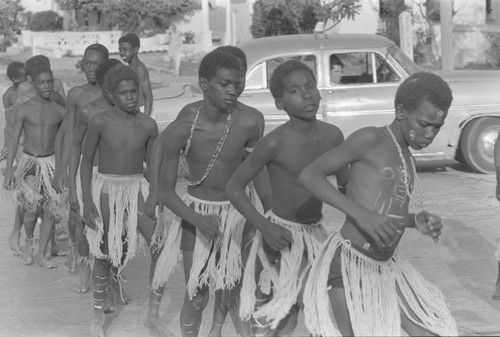Boys parading at carnival, Barranquilla, ca. 1978