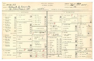 WPA household census for 11505 SOUTH SAN PEDRO STREET, Los Angeles County
