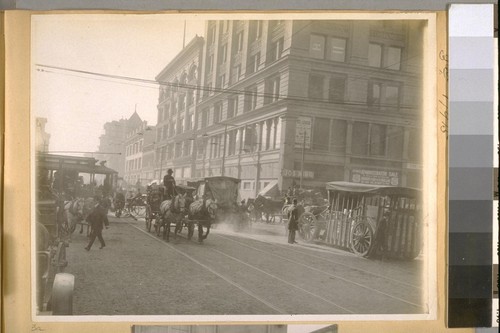 Looking West on Mission St. from 3rd, 1915