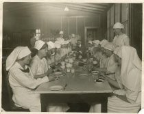 SNS Volunteers During Flu Epidemic at a Meal