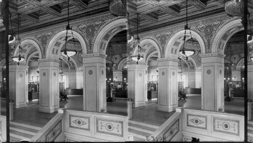 Entrance to Loaning Dept., Public Library, Chicago, Ill