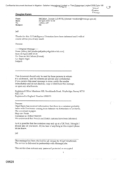 [Email from Duncan McCallum to Jeff Jeffery regarding information for LE intelligence]