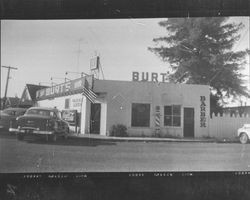 Burt's Bar and Barber Shop, Cotati, California, 1954