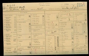 WPA household census for 735 WITMER STREET, Los Angeles