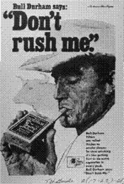 Bull Durham says: "Don't rush me."