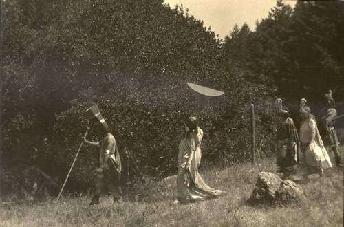 Scene from the 1927 Mountain Play, Gods of the Mountain, performed on Mount Tamalpais [photograph]