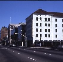 Exterior view of the Ramona Hotel under reconstruction