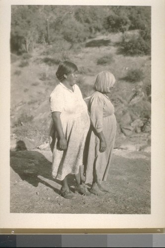 Old Matilda Neal and daughter; Madera Co.; August 1930; 11 prints, 10 negatives
