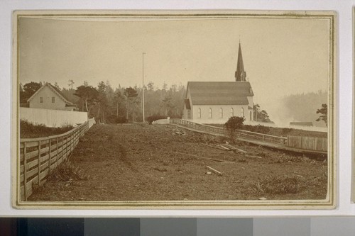 Capt. Lansing's residence and church