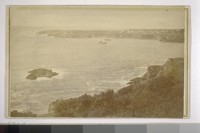 Mendocino City (in the distance) and Bay from south