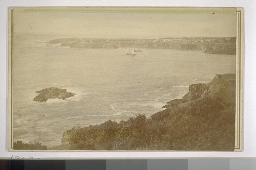 Mendocino City (in the distance) and Bay from south