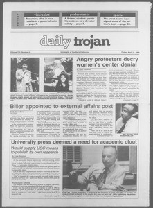 Daily Trojan, Vol. 106, No. 61, April 15, 1988