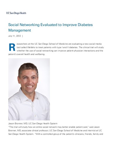 Social Networking Evaluated to Improve Diabetes Management