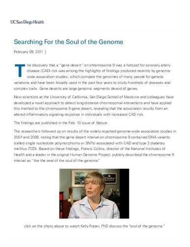 Searching For the Soul of the Genome