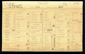 WPA household census for 916 W 9TH ST, Los Angeles