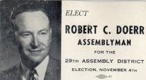 Robert C. Doerr for 29th Assembly District Campaign Card