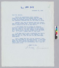 Letter from Luella Parsons to William Randolph Hearst