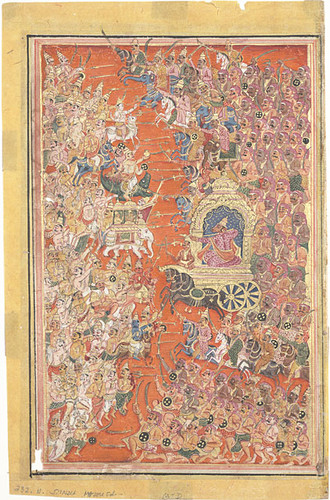 The Gods fight Mahishasura
