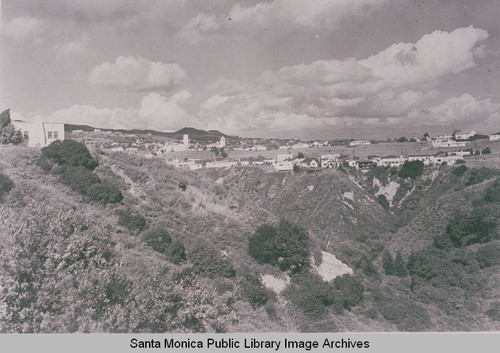 View of development in Temescal Canyon, Calif