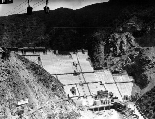 Construction of Pine Canyon Dam