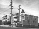 [Apartment houses at First and Flower Streets]