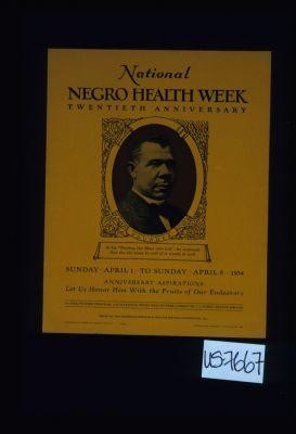 National Negro Health Week