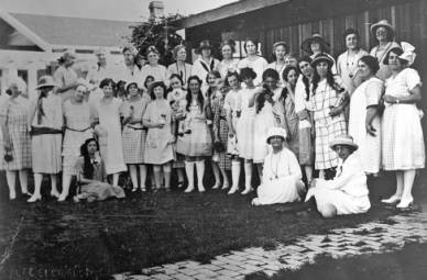 Woman's Club Members Dressed as Young Girls