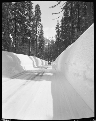 Winter Scenes, Highway between lodgepole and Little Baldy Saddle. Vehicular Use
