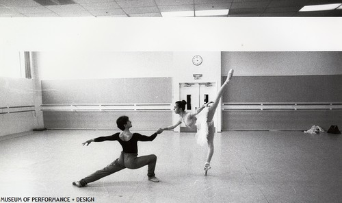 Karin Averty and Jean Charles Gil in rehearsal, circa 1980s