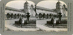 Fountain and arches, Mission Santa Barbara, Calif., 23036