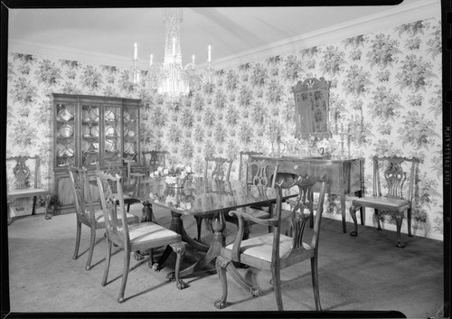 Brice, Fanny, residence. Dining room