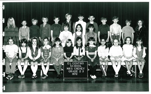 El Centro School Class Photos - 1972 - Grade 2&3 w/ Mrs Cheney