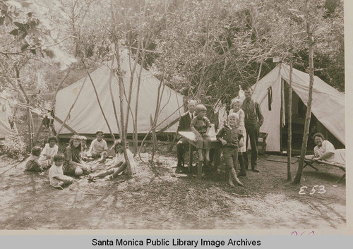 Children at play at the "Association" Camp, Temescal Canyon, Calif