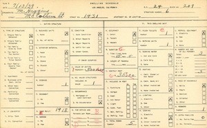 WPA household census for 1431 MC COLLUM ST, Los Angeles