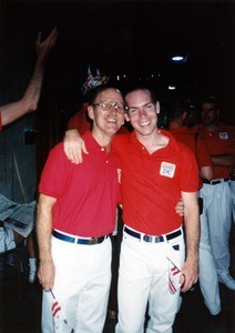 Two male team members at the Celebration '90: Gay Games III