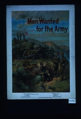 Men wanted for the Army