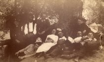 Group photo - near Niles in Niles Canyon - c. 1893