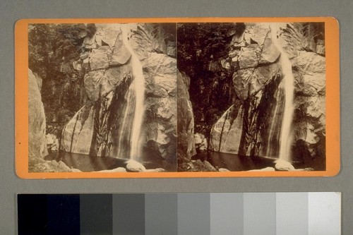 2d fall of the Yosemite. Low water. 700 ft. [Yosemite Valley, California.] 1868
