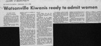 Watsonville Kiwanis ready to admit women