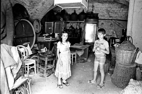 Children in storage room