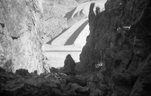 Coronado incline looking down towards Morenci Pit near Morenci, Greenlee County, Arizona, SV-1349