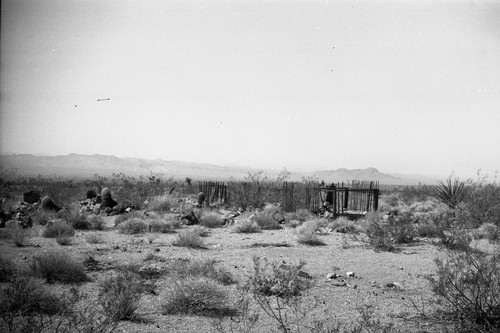 Cemetery with dates ranging from 1890's to 1905 in White Hills, Mohave County, Arizona, SV-977